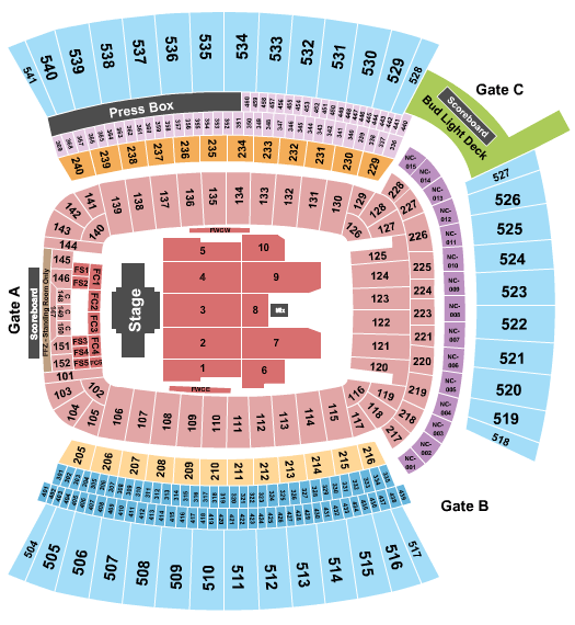 Acrisure Stadium Billy Joel Seating Chart